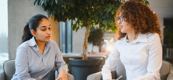 psychiatrist talking to a patient