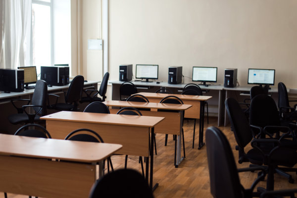 a computer room