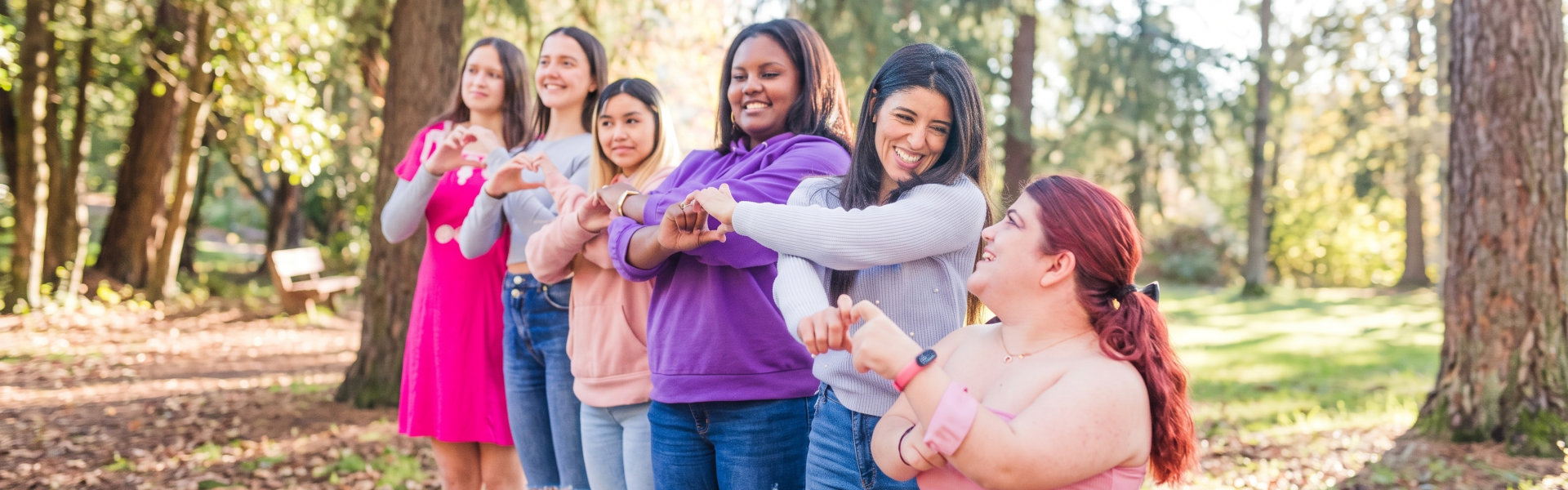 group of women smiling