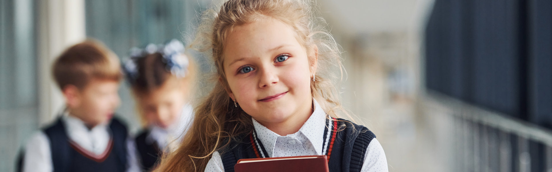 a kid smiling